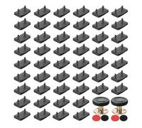 ZBHDEYG 50 somieres, 2 anclajes de cama, soportes para somier, soportes de láminas de plástico, hebillas para somier, accesorios para muebles