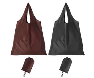 ZBHDEYG Bolsa de Compras Plegable, 2 Piezas - Impermeable y Simple Con Sistema de Plegado en Bolsa