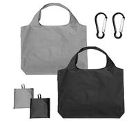 ZBHDEYG Bolsas de Compras Con Hebillas Colgantes - 2 Piezas, Simples, Portátiles e Impermeables - Negro, 20 cm