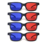 ZBHDEYG Gafas 3D Portátiles para TV y Ordenador - Películas y Juegos - Azul/Rojo, Talla Única