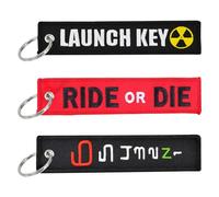 ZBHDEYG Llaveros Bordados - Etiquetas de Equipaje Personalizados Para Bolsos, Accesorios Colgantes Multicolor, 13 * 2,5 cm