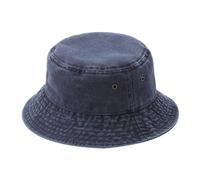 ZBHDEYG Sombrero de cubo vintage de mezclilla para mujer, azul mar - Sombrero de sol de verano de paja, talla única