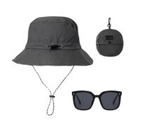 ZBHDEYG Sombrero de Pescador y Gafas de Sol - Sombrero de Lluvia Impermeable para Hombre y Mujer