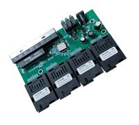 ZBIianxer 100M Reverse 4F4E Fiber Switcher 4 Fiber Optically Media Converter Fast Ethernet Fácil Instalación Desarrollo Board Data Center Switcher