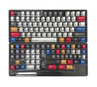 ZBIianxer 136Keys/Set Mixed Lights Dye Sublimations Keycap Original High High Keycap - Tapa para teclados mecánicos