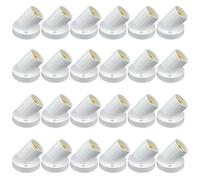 ZBIianxer 24 casquillos E27 de 90 grados, casquillo de rosca E27 en ángulo para lámpara de pared, soporte de pared inclinado