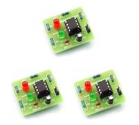 ZBIianxer 5, 08-mm Raster Serie Terminales de Bloques NE555 Luz Intermitente Compacto Montaje de Plástico para Montaje de Circuitos Fiable para Principiantes Terminales en Fila