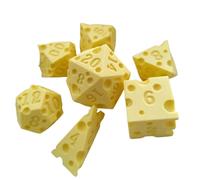 ZBIianxer 7 unids/Pack de de múltiples Caras de Diferentes tamaños, Dados de números Digitales, Juguete Educativo para niños, Juego de, Juego de Dados poliédricos, Juegos de