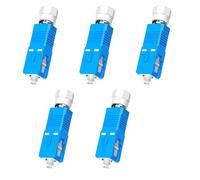 ZBIianxer Adaptador de fibra óptica con pequeñas bridas cuadradas para una fácil instalación y montaje en rack estándar Compatibilidad macho a hembra, de a a