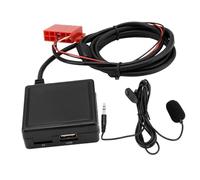 ZBIianxer Adaptador estéreo de coche con micrófono integrado para W124 W140 W210 BE2210 BE1650 sin costuras manos libres y micrófono cable de sonido con sonido claro