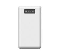 ZBIianxer Batería externa 21700 sin soldadura, 2 tomas de batería, pantalla en tiempo real, protección de seguridad, carcasa ABS, sin bancos, suministro rápido y móvil