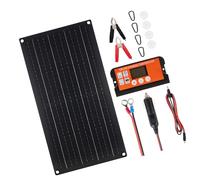 ZBIianxer Batería solar fácil de instalar, 20 W CC, para coche, moto, barco, con clip, de lo contrario, llama, fácil instalación del dispositivo