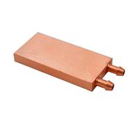 ZBIianxer Bloque de enfriamiento rápido CPU/GPU de transferencia de calor, compuesto de bronce de aluminio, peso ligero, estabilidad estructural reforzada, bloque global de refrigeración líquida CPU