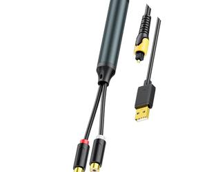 ZBIianxer Cable adaptador de fibra óptica de alta calidad a dos conectores dorados para el hogar de fibra óptica premium a dos cables adaptadores de fono