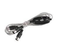 ZBIianxer Cable adaptador USB de 56 pies a 5 pines, ordenador de 2 canales para conectar teclados sintetizadores y equipos de estudio