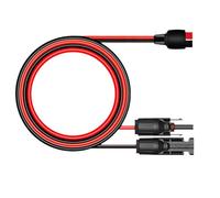 ZBIianxer Cable alargador de panel solar de alta corriente, cable de cobre 10 AWG, 50 A, 600 V, potencia nominal para centrales eléctricas, generadores, adaptadores de panel