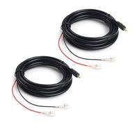 ZBIianxer Cable de alimentación DC4.0X1.7Mm para cámaras de rastreo con Protecciones a Prueba de mordeduras Cable Impermeable de Durabilidad de PVC Cable de alimentación para cámara de rastreo
