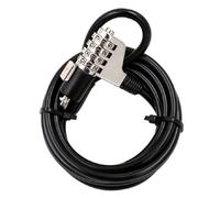 ZBIianxer Cable de seguridad para ordenador portátil, combinación de contraseña de 4 dígitos, cerradura de ordenador para PC, escritorio, portátil, accesorios, cable para portátil, antirrobo, con