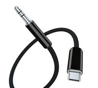 ZBIianxer Cable de Sonido estéreo USB C a 3, 5 mm Macho a Macho de 3 Secciones con Cable Adaptador Estable y Mejorado, últimos teléfonos, computadoras portátiles