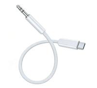 ZBIianxer Cable de Sonido estéreo USB C a 3, 5 mm Macho a Macho de 3 Secciones con Cable Adaptador Estable y Mejorado, últimos teléfonos, computadoras portátiles