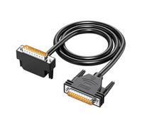 ZBIianxer Cable Paralelo DB25 de Velocidad, transmisión Macho a Macho en ángulo Recto de 90 Grados para Transferencia de Datos Entre Dispositivos