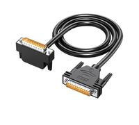 ZBIianxer Cable Paralelo DB25 de Velocidad, transmisión Macho a Macho en ángulo Recto de 90 Grados para Transferencia de Datos Entre Dispositivos