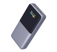 ZBIianxer Cargador de batería ABS con pantalla digital a color y PD22, carga rápida de 5 W, supervisión en tiempo real, caja de energía móvil, cargador de batería