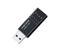 ZBIianxer Comprobador de interfaz USB C a USB 3.2 con pantalla LED digital para monitorear la velocidad de carga y el voltaje del dispositivo, comprobador de corriente