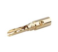 ZBIianxer Conector banana chapado en oro de 5 mm macho cable altavoz conector conector adaptador chapado en oro conector conector eléctrico para altavoces conectores de sonido sin soldadura