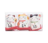 ZBIianxer De Gatos Maneki Neko, 3 Piezas, Decoraciones de Gatos de | de gatos Maneki Neko de porcelana, decoraciones de fortunas agitadas para hogar, oficinas, tiendas,
