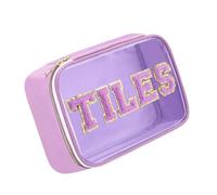 ZBIianxer Elegante Estuche Mahjong con Estampado de guiones para entusiastas de los Juegos de con Interior Espacioso y práctica Bolsa Mahjong para Juegos de