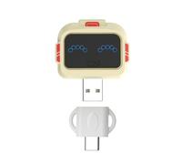 ZBIianxer Interruptor de comando de voz, doble puerto USB tipo C para dispositivos de bajo voltaje, dispositivos tipo C, interruptor de control de voz