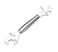 ZBIianxer Llave de doble extremo engrosada que ahorra mano de obra Llave abierta hexagonal de acero inoxidable Alivio de presión multifuncional Herramienta ergonómica para cisterna de