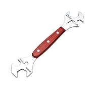 ZBIianxer Llave de doble extremo engrosada que ahorra mano de obra Llave abierta hexagonal de acero inoxidable Alivio de presión multifuncional Herramienta ergonómica para cisterna de