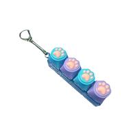 ZBIianxer Puss Paw Silicone Button Holder Key Holder Decoration Stress Toy para el trabajo, el hogar y la escuela, alivio de la ansiedad, juguete para apretar