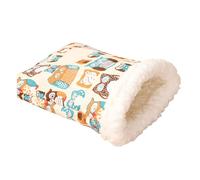 ZBIianxer Saco de dormir para refugio pequeño con forro suave para invierno y otoño, espacio de descanso para hámsters, refugio, nido, accesorios para hámster