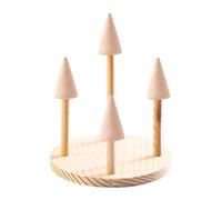 ZBIianxer Soporte para joyas de madera maciza, accesorios para anillos, relojes, brazaletes, organizador, compartimento de almacenamiento, vitrina, accesorios, anillos de madera, vitrina, talla única