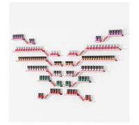 ZBJDX 12 Estantes De Pared para Esmaltes De UñAs, Organizador De Aceites Esenciales De Metal, Estantes De Pared para Perfumes, para Spas, Salones De Negocios Y Hogares,Rosado