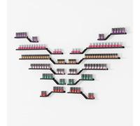 ZBJDX Estante De Metal para Esmaltes De UñAs, 12 Unidades, para SalóN De UñAs, Organizador De Aceites Esenciales De Pared, Estantes De Pared para Perfumes, para Arreglos De Bricolaje,Negro