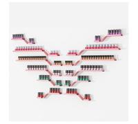 ZBJDX Estantes De Pared para Esmaltes De UñAs, Juego De 12 Estantes para Almacenar Aceites Esenciales, Vitrina De Metal para CosméTicos, Compatible con Arreglos De Bricolaje,Rosado
