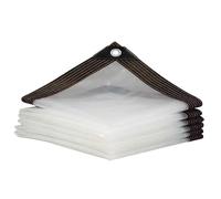 ZBJDX Lona De Vinilo De PVC Resistente, Lona Transparente para Exteriores con Ojales, Lona Gruesa Transparente, para Camping, Plantas, JardíN Y Gallinero,2m×5m