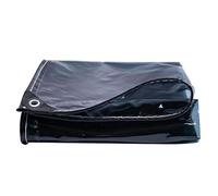 ZBJDX Lona Transparente Gris Antidesgarro, Lona De Vidrio Blando Resistente, Cubierta Impermeable para Exteriores con Ojales, para Invernaderos De Porche,2.5 * 4m