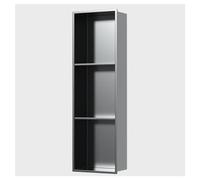 ZBJDX Nicho De Ducha De Acero Inoxidable Mate De 3 Niveles, No Se Necesitan Azulejos Nicho De Pared, Estante De Ducha Empotrado para Champú, Acondicionador Y Jabón,Gris
