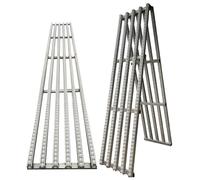 ZBJDX Transportador De Gravedad De Servicio Liviano, Corredera Transportadora De Frutas Y Verduras para Comestibles Sin Motor, Polea De Descarga De Rodillos De Plástico Abs,60cm,1m