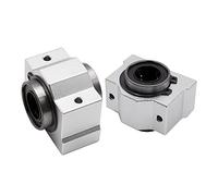 ZBJGBUIA Rodamiento de Bolas de Movimiento Lineal Profesional, buje de Bloque Deslizante SC8UU, SCS8LUU, SC10LUU, SCS12UU, 16UU, 20UU, 25UU, 30UU, Eje Lineal, Piezas de Impresora 3D