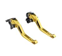 ZBLNKZNGKA Manillar Manetas Embrague para Speed 400 para Speed-400 para Speed400 2023 2024 Palancas Embrague Freno Cortas Juego De Manijas Ajustables Freno Embrague Motocicleta(B-Gold)