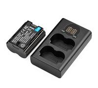 ZBLZGP 1 paquete de batería de repuesto NP-W235 de 2200 mAh + cargador LCD de doble ranura, kit de batería de carga rápida USB-C para cámaras Fujifilm X-T5, X-T4, X-H2, X-H2S, X-S20, GFX100S, GFX 50S