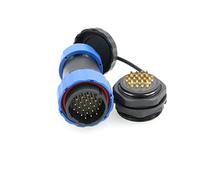 ZBLZGP 28MM SD28 24pin Stecker IP68 Wasserdicht Panel Mount Aviation Stecker und Buchse Electrical Circular Power Push Waterproof Connector