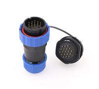 ZBLZGP 28MM SD28 Conector de 19 pines IP68 Resistente al agua Montaje en panel Aviación Stecker und Buchse Conector eléctrico circular Power Push Resistente al agua