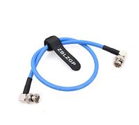ZBLZGP Cable coaxial para Sony FX9 FS5 Blackmagic RED DSMC2 Komodo Atomos Alexa SmallHD Monitor Cámara 12G SDI Raw 4K 60P 75 Ohm Ángulo recto BNC macho a macho